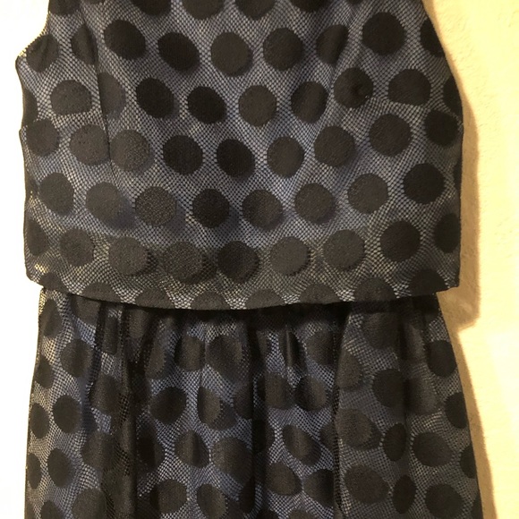 Betsey Johnson blue polka dot dress - Picture 4 of 8